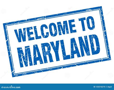 Welcome to Maryland stamp stock vector. Illustration of maryland ...