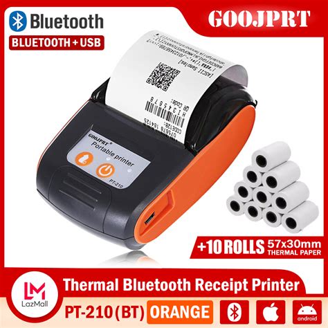 Goojprt PT 210 Portable Bluetooth Thermal Printer Handheld 58mm Receipt