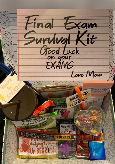 Final Exam Survival Kit College Care Package Build Your Own Etsy