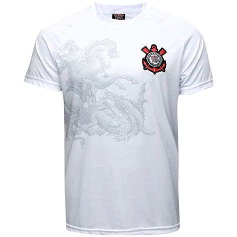 Camisa Corinthians São Jorge Branca Masculina