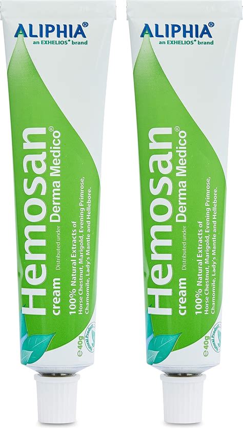 Derma Medico Hemosan Creme Hemorroides Lot De Traitement Demangeaison