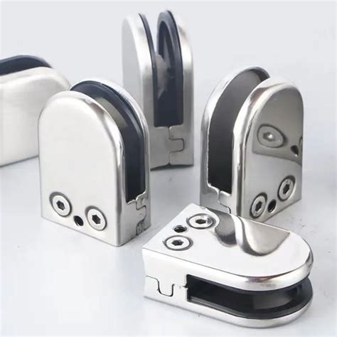 Stainless Steel Non Punching Fixed Glass Clip Stair Post Fish Mouth