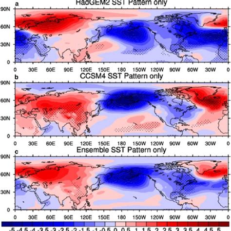 DJF 850 HPa Wind Changes M S In Response To The Uniform SST Warming