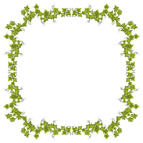 Ivy Leaves Frame 3 Free Svg