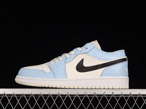 Air Jordan 1 Low Ice Blue Black Sail White For Sale Jordans To U