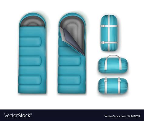 Set Of Sleeping Bags Royalty Free Vector Image