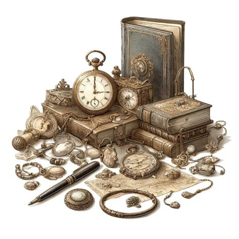 Vintage Treasure Chest Clipart Bundle, Instant Download JPG Files for