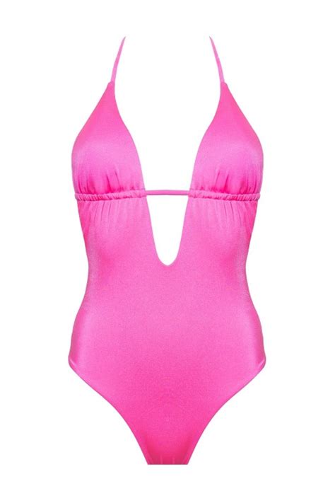 Iam Bikini Alana Fucsia Costume Intero Fucsia Slip Brasiliana