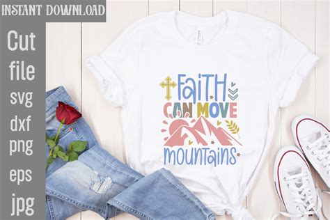 Faith Can Move Mountains SVG Cut File Graphic By SimaCrafts Creative