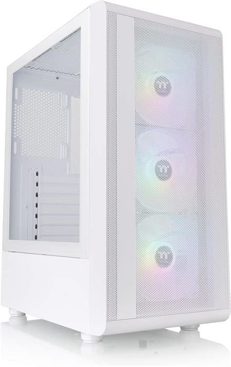 Thermaltake S200 Tg Argb Snow Atx Tempered Glass Mid Tower Gaming