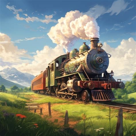 Powering Through Mighty Locomotive Images - Free Download on Freepik