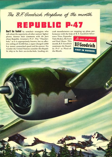 Vintage Airplane Poster Republic P-47 Thunderbolt Poster - Etsy