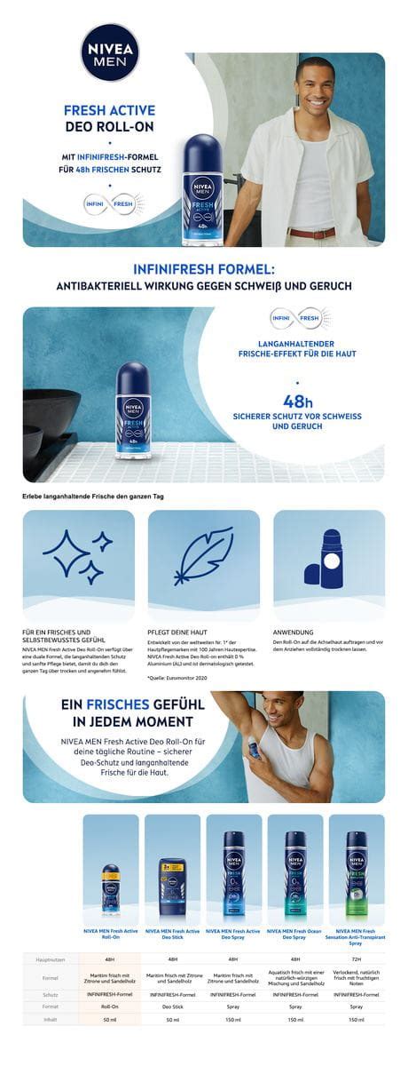 NIVEA Fresh Active Anti Perspirant Long Lasting Freshness