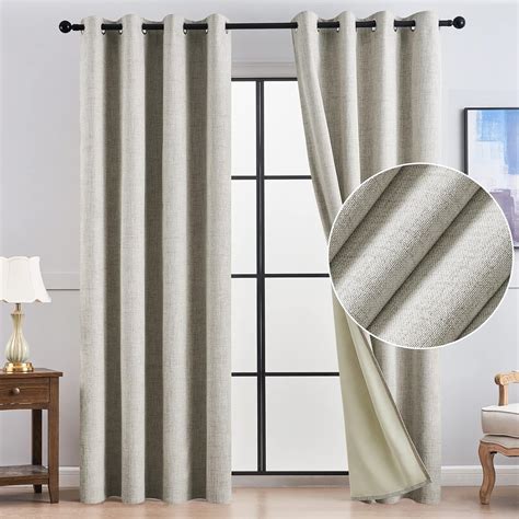 Topfinel Blackout Curtains For Bedroom Eyelets Curtains Thermal