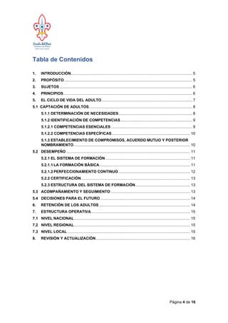 Pol Tica De Adultos En El Movimiento Scout Asp Pdf