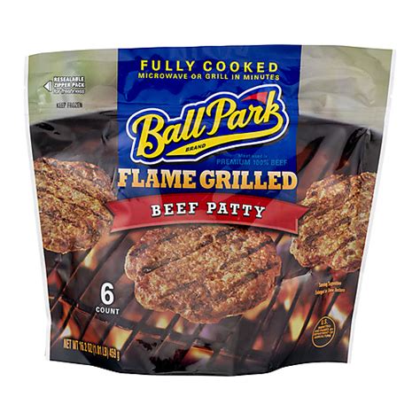 Ball Park Flame Grilled Beef Patty 6 Ea Beef Sullivans Foods