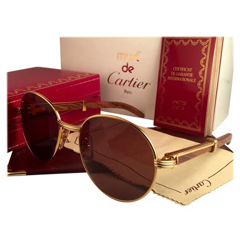 Cartier Men S 18k Gold Frame Glasses At 1stdibs 18k Gold Glasses Frames Mens 18k Gold