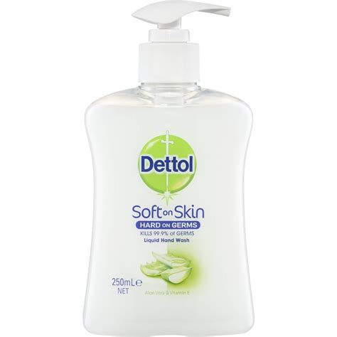 Dettol Antibacterial Liquid Hand Wash Hand Soap Pump Aloe Vera 250ml