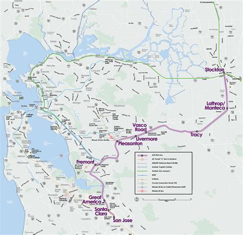 Route Proposal Altamont Pass Ace Union Pacific Stockton San