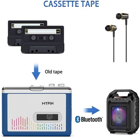 Reproductor De Cassette Bluetooth Con Auriculares Reproductor De Cinta