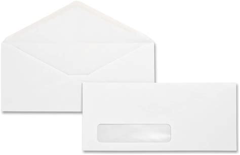 Amazon 10 Window Envelopes With Gummed Seal 500 Office Products