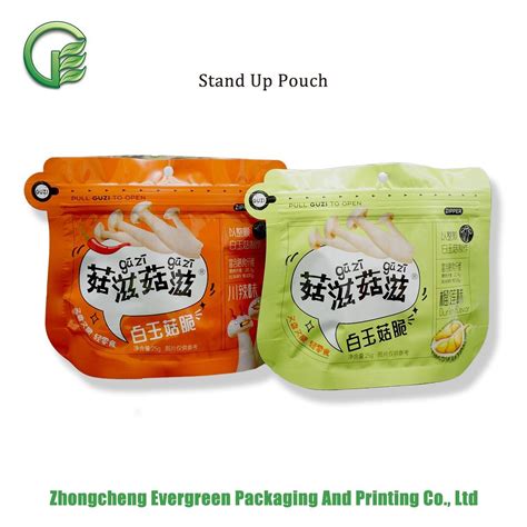 Rotogravure Printing Customized Size Color Shaped Doypack Pouch