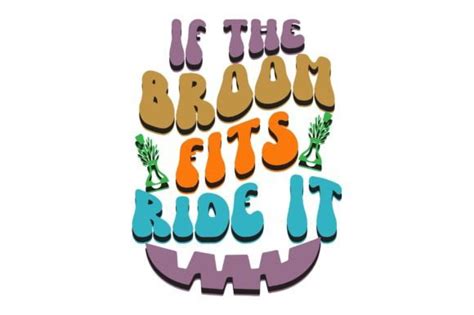 If The Broom Fits Ride It Retro Halloween Graphic By Crafted Wonders