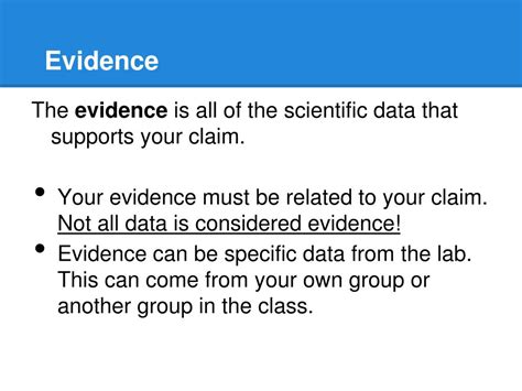 Ppt Claims Evidence And Reasoning Powerpoint Presentation Free