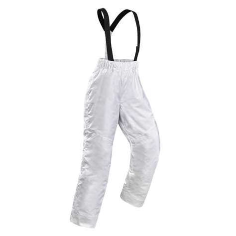 PANTALÓN DE ESQUÍ NIÑOS 100 BLANCO Wedze Decathlon