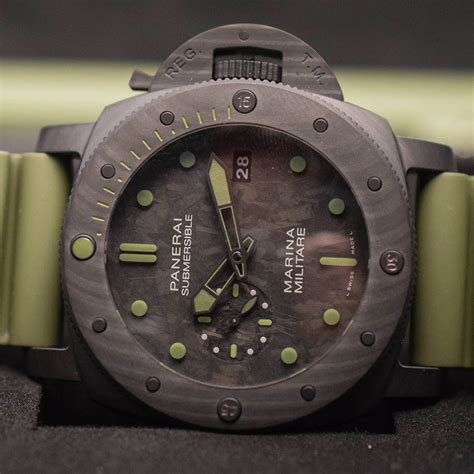 Panerai Submersible Marina Militare Carbotech PAM 979 PAM 961