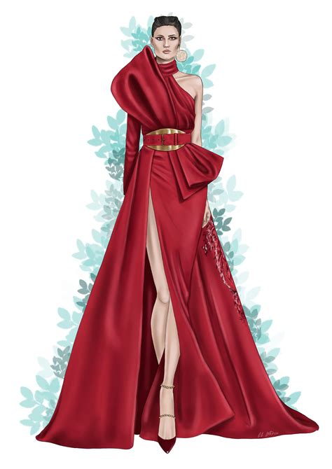 Fashion Illustration Elie Saab Fashion Illustration Dresses