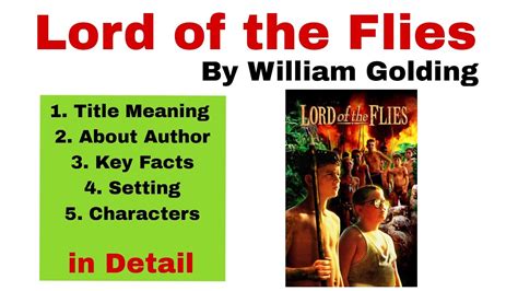 Lord Of The Flies By William Golding Key Fact Characters Setting