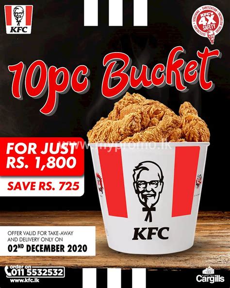 Get 10 Pcs Chicken Bucket for Rs. 1,800 today at KFC