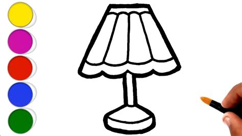 How To Draw A Lamp Step By Step Kidzaw YouTube