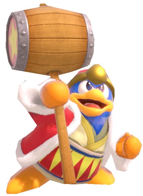 King Dedede Holding Up His Hammer By Transparentjiggly64 On Deviantart