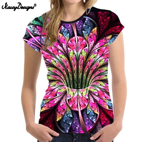 Noisydesigns 3d Bright Floral T Shirts Women Summer Female Tops Tees Rose Print T Shirt Women