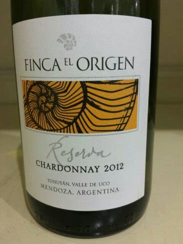 2019 Finca El Origen Reserva Chardonnay Vivino US