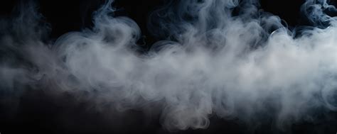 Lexica Abstract Smoke Misty Fog On Isolated Black Background Texture