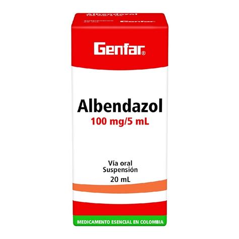 ALBENDAZOL 2 SUSPENSION GF FCO X 20 ML Droguerias Patria