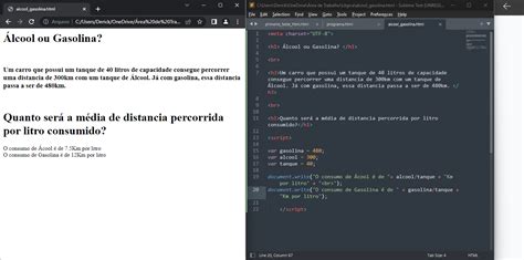 Lcool Ou Gasolina Javascript E Html Desenvolva Um Jogo E Pratique