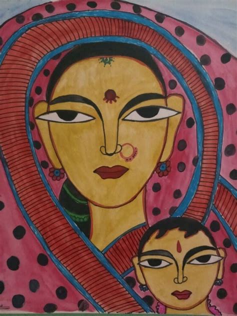 Maa Indian Art 9 X 10 International Indian Folk Art Galleryindian Art India Has Been A