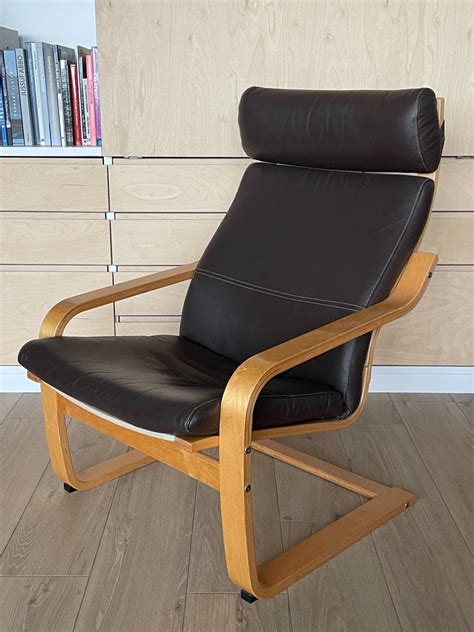 Ikea Noboru Nakamura Fauteuil Poäng Hout Leder Catawiki