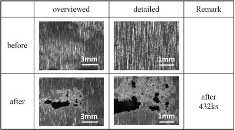 SEM Observation Of Specimen Before After Corrosion Test Of Fig 2