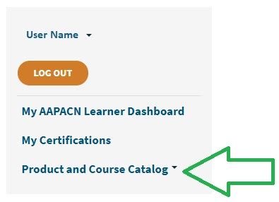 AAPACN Learner Dashboard: Site Navigation
