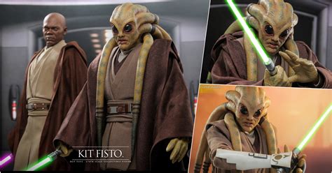 Hot Toys星際大戰基特費斯托Kit Fisto1 6 比例收藏級人偶細節再現絕地劍術大師風範