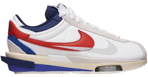 Nike Leather Sacai Zoom Cortez Sp in White | Lyst