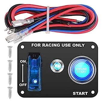 Dc V Ignition Switch Panel In Car Engine Start Push Button Jtron