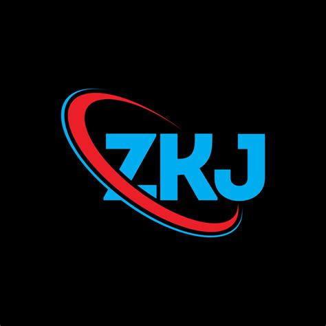 Logotipo De Zkj Letra Zkj Diseño Del Logotipo De La Letra Zkj