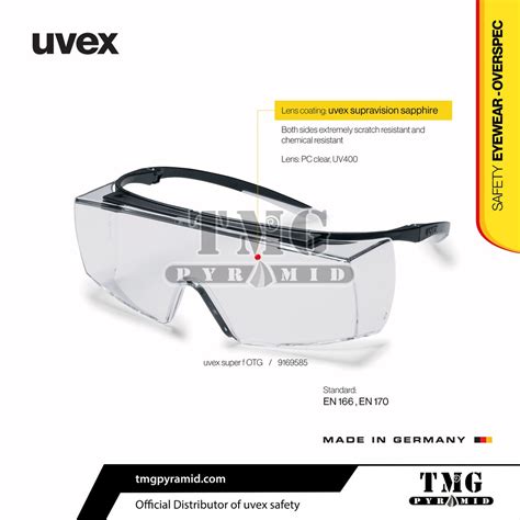 Uvex Super F Otg 9169585 Safety Eyewear Over The Spec Made In Germany Shopee Malaysia