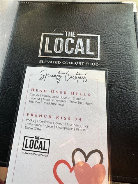 Menu At The Local Restaurant Fallston